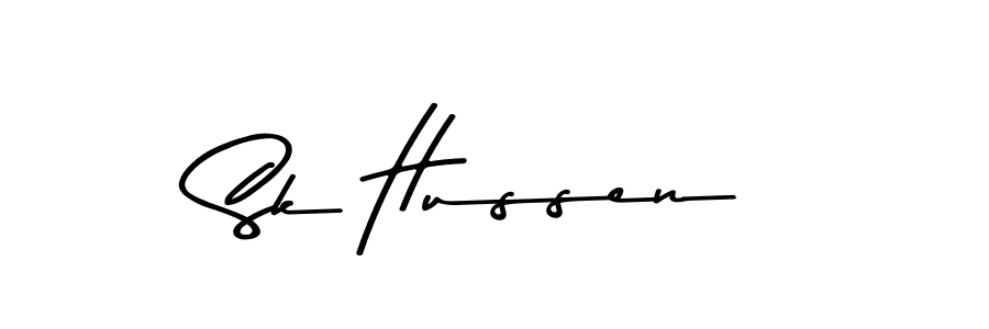 How to make Sk Hussen name signature. Use Asem Kandis PERSONAL USE style for creating short signs online. This is the latest handwritten sign. Sk Hussen signature style 9 images and pictures png