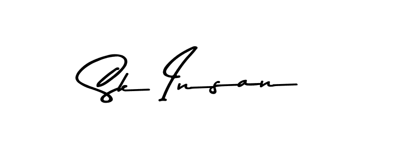 How to make Sk Insan name signature. Use Asem Kandis PERSONAL USE style for creating short signs online. This is the latest handwritten sign. Sk Insan signature style 9 images and pictures png