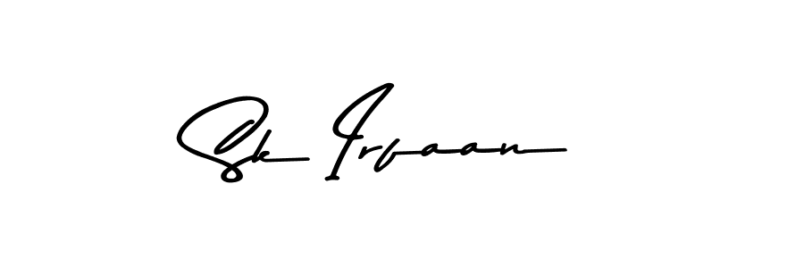 Create a beautiful signature design for name Sk Irfaan. With this signature (Asem Kandis PERSONAL USE) fonts, you can make a handwritten signature for free. Sk Irfaan signature style 9 images and pictures png