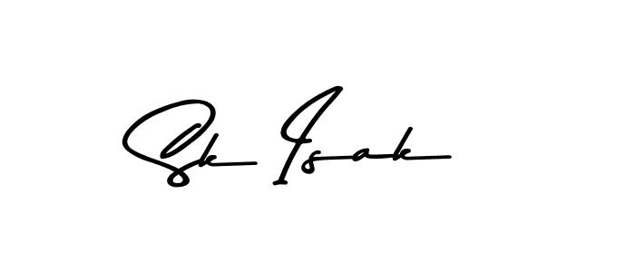How to make Sk Isak signature? Asem Kandis PERSONAL USE is a professional autograph style. Create handwritten signature for Sk Isak name. Sk Isak signature style 9 images and pictures png