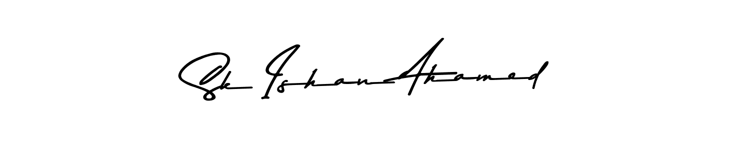 Sk Ishan Ahamed stylish signature style. Best Handwritten Sign (Asem Kandis PERSONAL USE) for my name. Handwritten Signature Collection Ideas for my name Sk Ishan Ahamed. Sk Ishan Ahamed signature style 9 images and pictures png