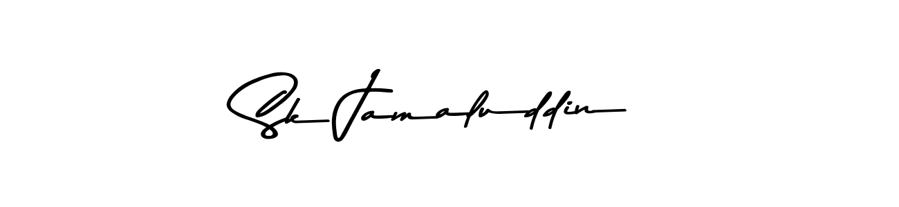 Make a beautiful signature design for name Sk Jamaluddin. With this signature (Asem Kandis PERSONAL USE) style, you can create a handwritten signature for free. Sk Jamaluddin signature style 9 images and pictures png