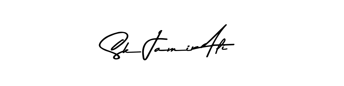 How to make Sk Jamir Ali name signature. Use Asem Kandis PERSONAL USE style for creating short signs online. This is the latest handwritten sign. Sk Jamir Ali signature style 9 images and pictures png