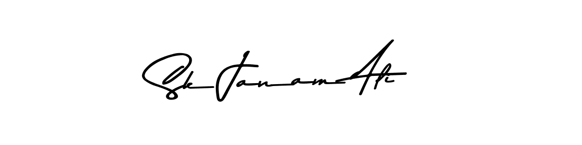 Use a signature maker to create a handwritten signature online. With this signature software, you can design (Asem Kandis PERSONAL USE) your own signature for name Sk Janam Ali. Sk Janam Ali signature style 9 images and pictures png