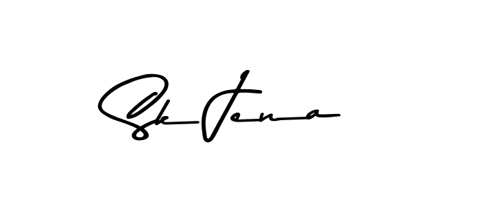 How to make Sk Jena name signature. Use Asem Kandis PERSONAL USE style for creating short signs online. This is the latest handwritten sign. Sk Jena signature style 9 images and pictures png