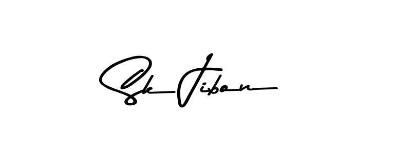 Sk Jibon stylish signature style. Best Handwritten Sign (Asem Kandis PERSONAL USE) for my name. Handwritten Signature Collection Ideas for my name Sk Jibon. Sk Jibon signature style 9 images and pictures png