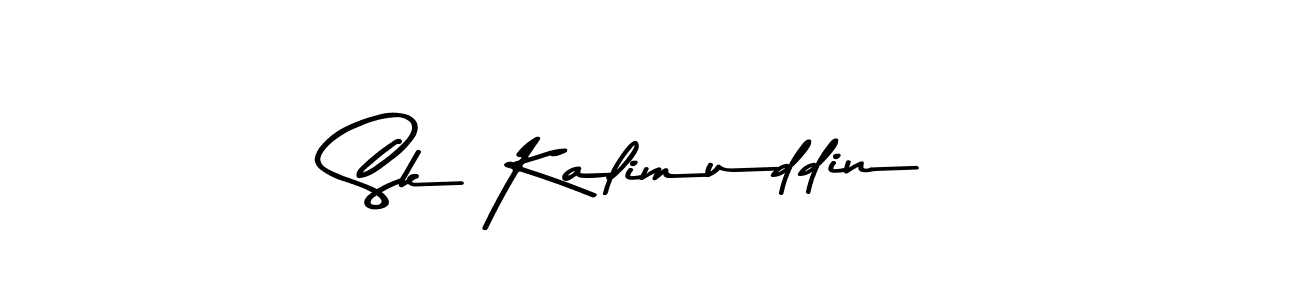 Create a beautiful signature design for name Sk Kalimuddin. With this signature (Asem Kandis PERSONAL USE) fonts, you can make a handwritten signature for free. Sk Kalimuddin signature style 9 images and pictures png
