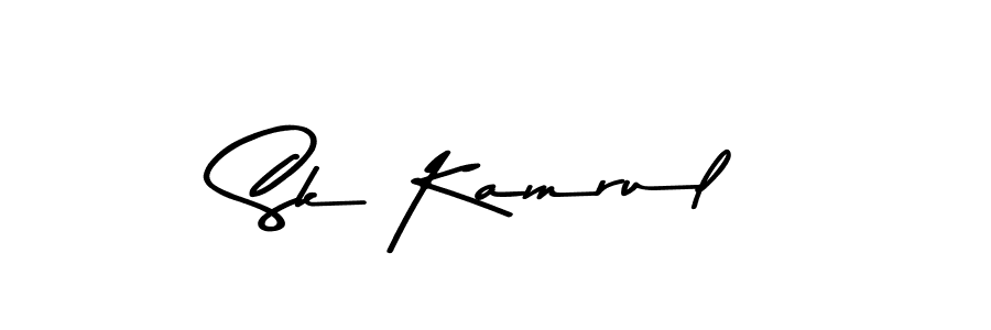 The best way (Asem Kandis PERSONAL USE) to make a short signature is to pick only two or three words in your name. The name Sk Kamrul include a total of six letters. For converting this name. Sk Kamrul signature style 9 images and pictures png