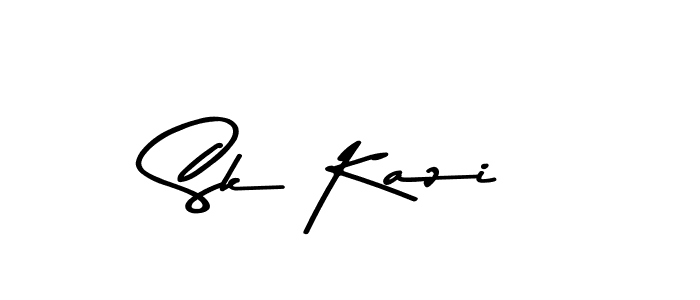 How to make Sk Kazi name signature. Use Asem Kandis PERSONAL USE style for creating short signs online. This is the latest handwritten sign. Sk Kazi signature style 9 images and pictures png