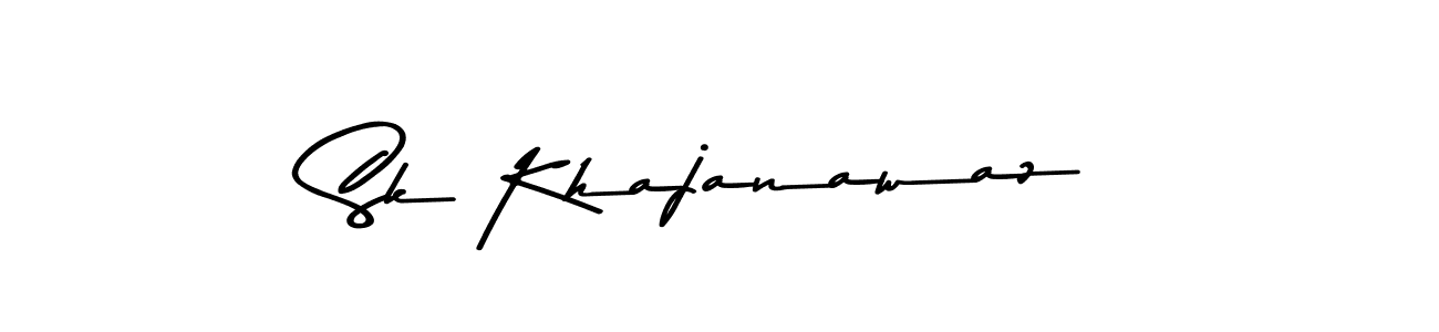 Create a beautiful signature design for name Sk Khajanawaz. With this signature (Asem Kandis PERSONAL USE) fonts, you can make a handwritten signature for free. Sk Khajanawaz signature style 9 images and pictures png