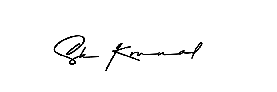 Make a beautiful signature design for name Sk Krunal. Use this online signature maker to create a handwritten signature for free. Sk Krunal signature style 9 images and pictures png