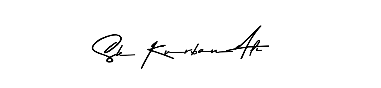 Make a beautiful signature design for name Sk Kurban Ali. With this signature (Asem Kandis PERSONAL USE) style, you can create a handwritten signature for free. Sk Kurban Ali signature style 9 images and pictures png
