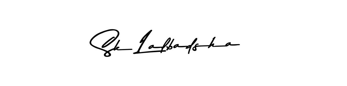 How to make Sk Lalbadsha name signature. Use Asem Kandis PERSONAL USE style for creating short signs online. This is the latest handwritten sign. Sk Lalbadsha signature style 9 images and pictures png