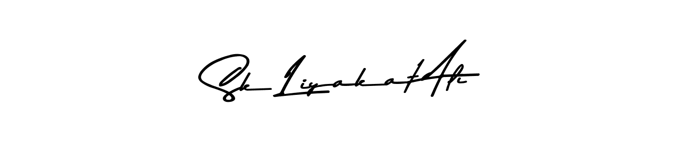 The best way (Asem Kandis PERSONAL USE) to make a short signature is to pick only two or three words in your name. The name Sk Liyakat Ali include a total of six letters. For converting this name. Sk Liyakat Ali signature style 9 images and pictures png