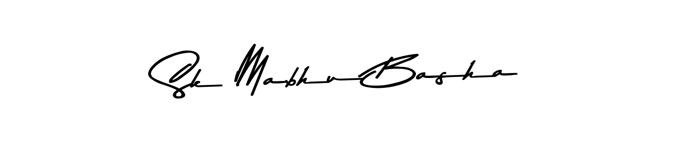 How to make Sk Mabhu Basha name signature. Use Asem Kandis PERSONAL USE style for creating short signs online. This is the latest handwritten sign. Sk Mabhu Basha signature style 9 images and pictures png
