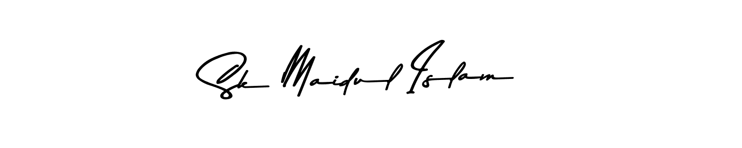 Create a beautiful signature design for name Sk Maidul Islam. With this signature (Asem Kandis PERSONAL USE) fonts, you can make a handwritten signature for free. Sk Maidul Islam signature style 9 images and pictures png