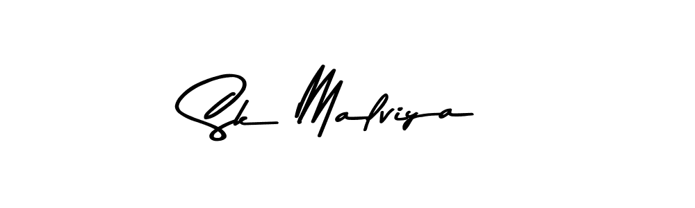 Use a signature maker to create a handwritten signature online. With this signature software, you can design (Asem Kandis PERSONAL USE) your own signature for name Sk Malviya. Sk Malviya signature style 9 images and pictures png