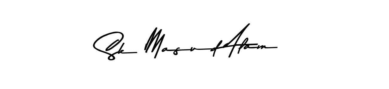 Design your own signature with our free online signature maker. With this signature software, you can create a handwritten (Asem Kandis PERSONAL USE) signature for name Sk Masud Alam. Sk Masud Alam signature style 9 images and pictures png