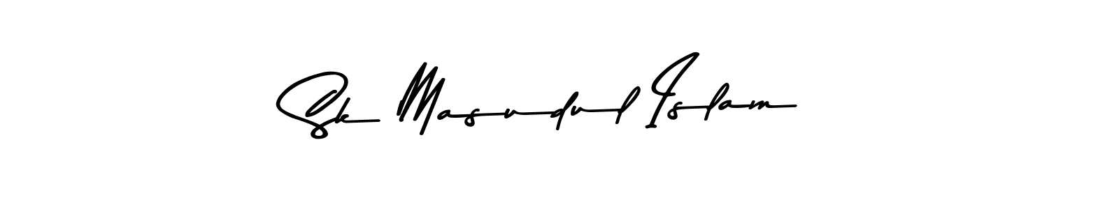How to make Sk Masudul Islam name signature. Use Asem Kandis PERSONAL USE style for creating short signs online. This is the latest handwritten sign. Sk Masudul Islam signature style 9 images and pictures png