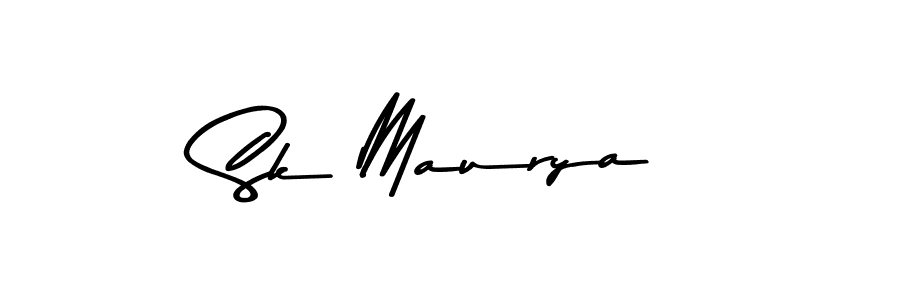 Use a signature maker to create a handwritten signature online. With this signature software, you can design (Asem Kandis PERSONAL USE) your own signature for name Sk Maurya. Sk Maurya signature style 9 images and pictures png