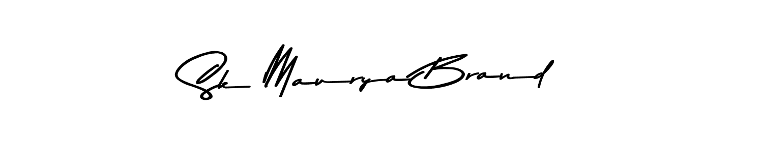 Use a signature maker to create a handwritten signature online. With this signature software, you can design (Asem Kandis PERSONAL USE) your own signature for name Sk Maurya Brand. Sk Maurya Brand signature style 9 images and pictures png