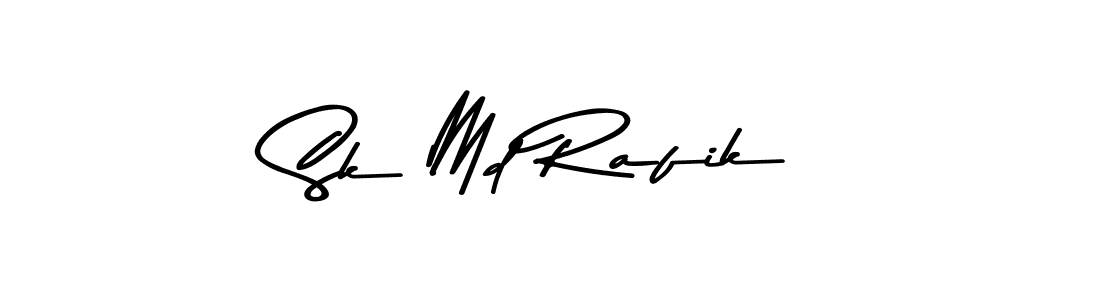 How to make Sk Md Rafik name signature. Use Asem Kandis PERSONAL USE style for creating short signs online. This is the latest handwritten sign. Sk Md Rafik signature style 9 images and pictures png
