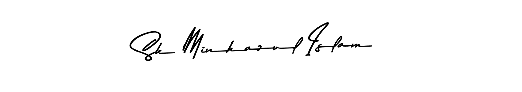 Create a beautiful signature design for name Sk Minhazul Islam. With this signature (Asem Kandis PERSONAL USE) fonts, you can make a handwritten signature for free. Sk Minhazul Islam signature style 9 images and pictures png