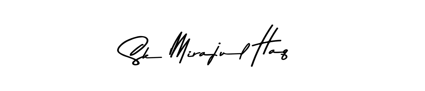 How to make Sk Mirajul Haq name signature. Use Asem Kandis PERSONAL USE style for creating short signs online. This is the latest handwritten sign. Sk Mirajul Haq signature style 9 images and pictures png