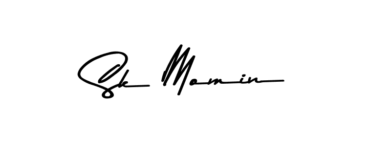 Make a beautiful signature design for name Sk Momin. With this signature (Asem Kandis PERSONAL USE) style, you can create a handwritten signature for free. Sk Momin signature style 9 images and pictures png