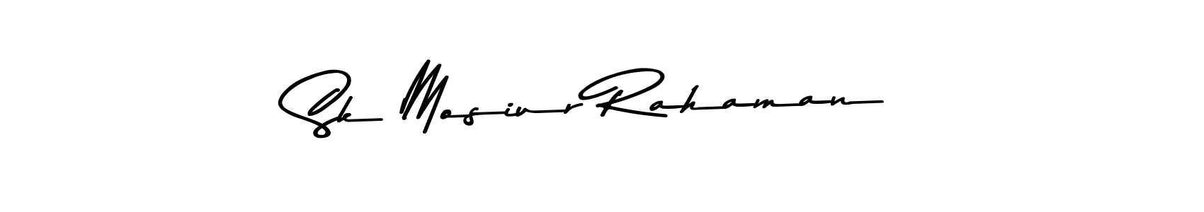 Make a beautiful signature design for name Sk Mosiur Rahaman. With this signature (Asem Kandis PERSONAL USE) style, you can create a handwritten signature for free. Sk Mosiur Rahaman signature style 9 images and pictures png