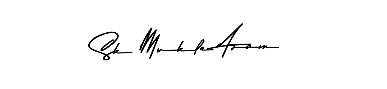 You should practise on your own different ways (Asem Kandis PERSONAL USE) to write your name (Sk Mukle Azam) in signature. don't let someone else do it for you. Sk Mukle Azam signature style 9 images and pictures png