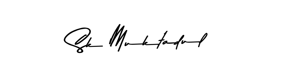 Create a beautiful signature design for name Sk Muktadul. With this signature (Asem Kandis PERSONAL USE) fonts, you can make a handwritten signature for free. Sk Muktadul signature style 9 images and pictures png