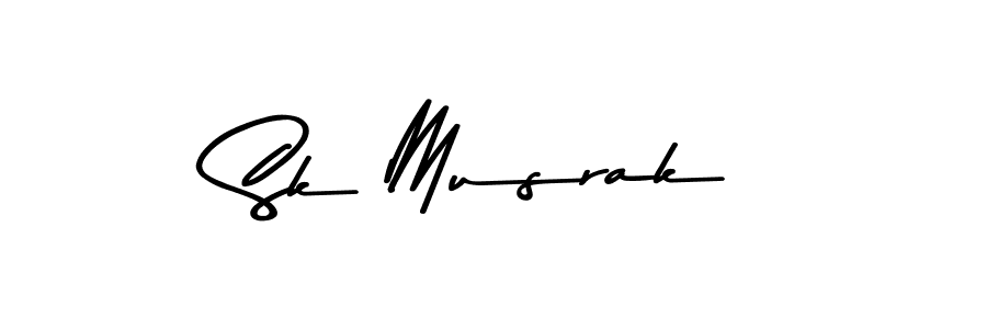 Sk Musrak stylish signature style. Best Handwritten Sign (Asem Kandis PERSONAL USE) for my name. Handwritten Signature Collection Ideas for my name Sk Musrak. Sk Musrak signature style 9 images and pictures png