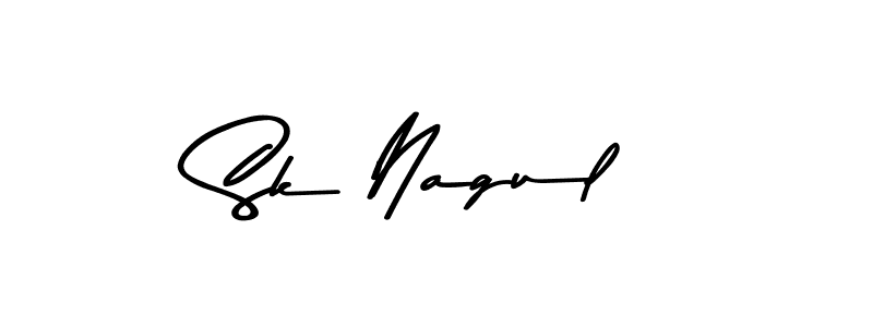 Use a signature maker to create a handwritten signature online. With this signature software, you can design (Asem Kandis PERSONAL USE) your own signature for name Sk Nagul. Sk Nagul signature style 9 images and pictures png