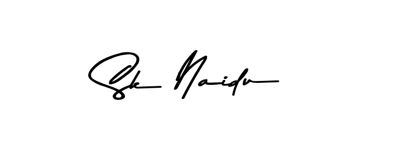 Make a beautiful signature design for name Sk Naidu. With this signature (Asem Kandis PERSONAL USE) style, you can create a handwritten signature for free. Sk Naidu signature style 9 images and pictures png