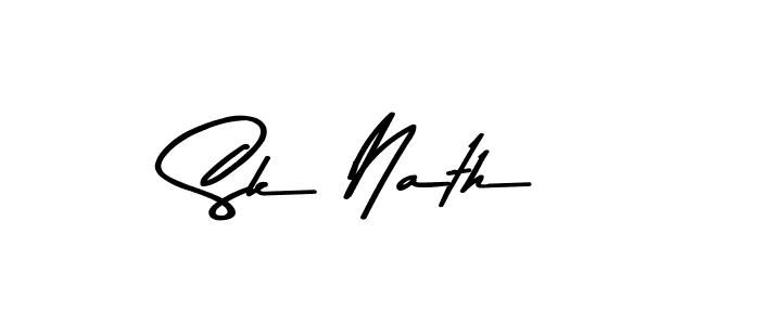 Make a beautiful signature design for name Sk Nath. With this signature (Asem Kandis PERSONAL USE) style, you can create a handwritten signature for free. Sk Nath signature style 9 images and pictures png