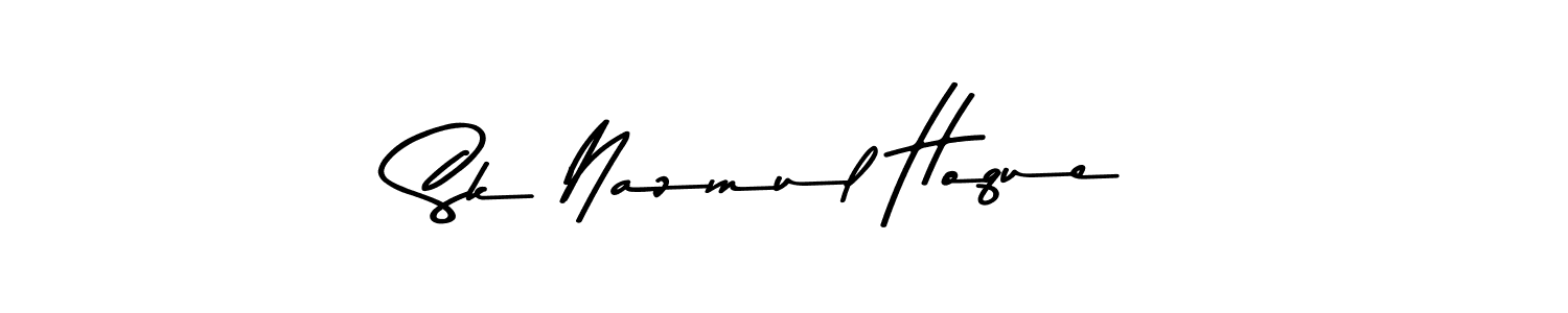 The best way (Asem Kandis PERSONAL USE) to make a short signature is to pick only two or three words in your name. The name Sk Nazmul Hoque include a total of six letters. For converting this name. Sk Nazmul Hoque signature style 9 images and pictures png