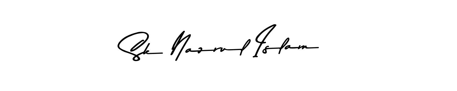 The best way (Asem Kandis PERSONAL USE) to make a short signature is to pick only two or three words in your name. The name Sk Nazrul Islam include a total of six letters. For converting this name. Sk Nazrul Islam signature style 9 images and pictures png