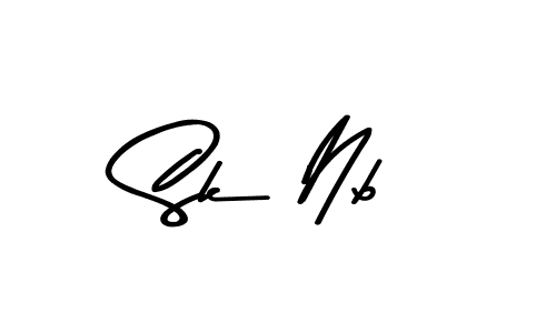 Use a signature maker to create a handwritten signature online. With this signature software, you can design (Asem Kandis PERSONAL USE) your own signature for name Sk Nb. Sk Nb signature style 9 images and pictures png