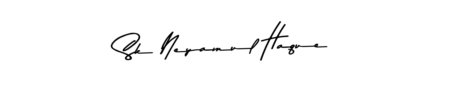 Create a beautiful signature design for name Sk Neyamul Haque. With this signature (Asem Kandis PERSONAL USE) fonts, you can make a handwritten signature for free. Sk Neyamul Haque signature style 9 images and pictures png