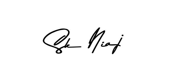 You should practise on your own different ways (Asem Kandis PERSONAL USE) to write your name (Sk Niaj) in signature. don't let someone else do it for you. Sk Niaj signature style 9 images and pictures png