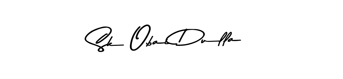 Design your own signature with our free online signature maker. With this signature software, you can create a handwritten (Asem Kandis PERSONAL USE) signature for name Sk Obai Dulla. Sk Obai Dulla signature style 9 images and pictures png