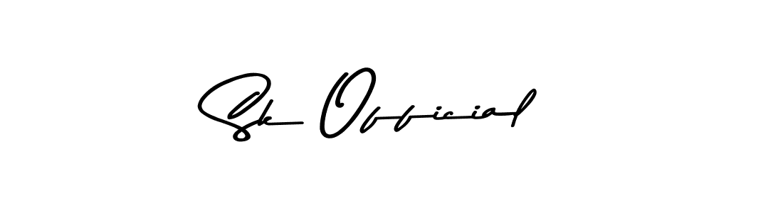 Sk Official stylish signature style. Best Handwritten Sign (Asem Kandis PERSONAL USE) for my name. Handwritten Signature Collection Ideas for my name Sk Official. Sk Official signature style 9 images and pictures png