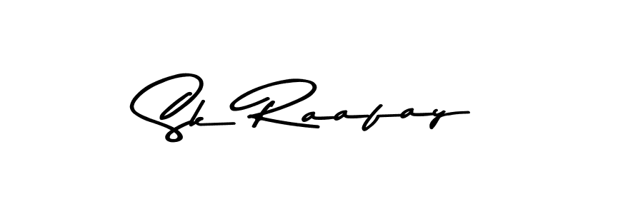 Create a beautiful signature design for name Sk Raafay. With this signature (Asem Kandis PERSONAL USE) fonts, you can make a handwritten signature for free. Sk Raafay signature style 9 images and pictures png