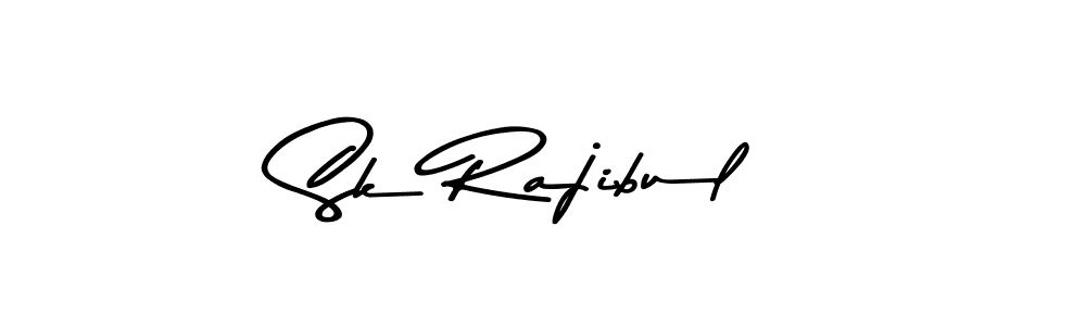 Create a beautiful signature design for name Sk Rajibul. With this signature (Asem Kandis PERSONAL USE) fonts, you can make a handwritten signature for free. Sk Rajibul signature style 9 images and pictures png