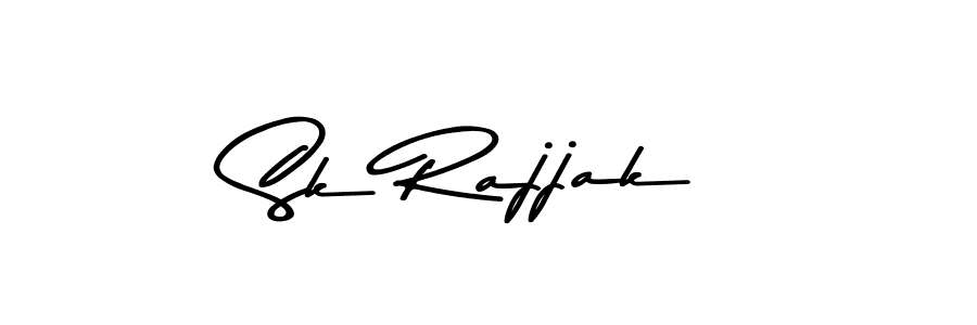 Design your own signature with our free online signature maker. With this signature software, you can create a handwritten (Asem Kandis PERSONAL USE) signature for name Sk Rajjak. Sk Rajjak signature style 9 images and pictures png