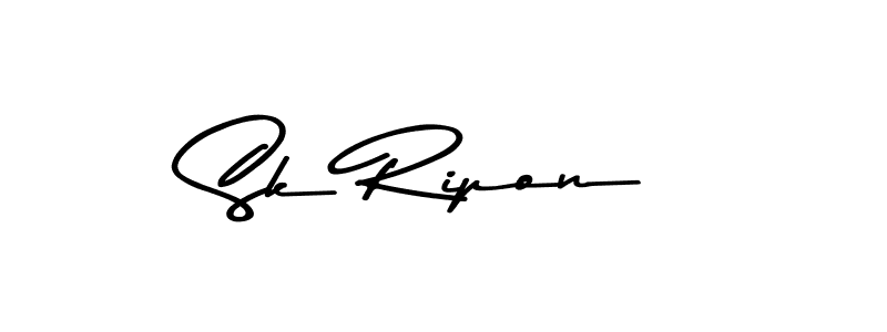 How to make Sk Ripon signature? Asem Kandis PERSONAL USE is a professional autograph style. Create handwritten signature for Sk Ripon name. Sk Ripon signature style 9 images and pictures png