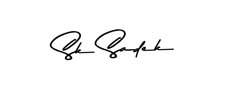 It looks lik you need a new signature style for name Sk Sadek. Design unique handwritten (Asem Kandis PERSONAL USE) signature with our free signature maker in just a few clicks. Sk Sadek signature style 9 images and pictures png