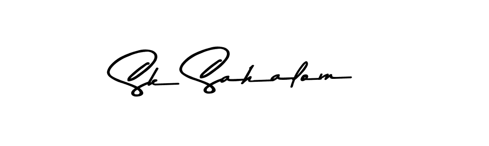 Design your own signature with our free online signature maker. With this signature software, you can create a handwritten (Asem Kandis PERSONAL USE) signature for name Sk Sahalom. Sk Sahalom signature style 9 images and pictures png