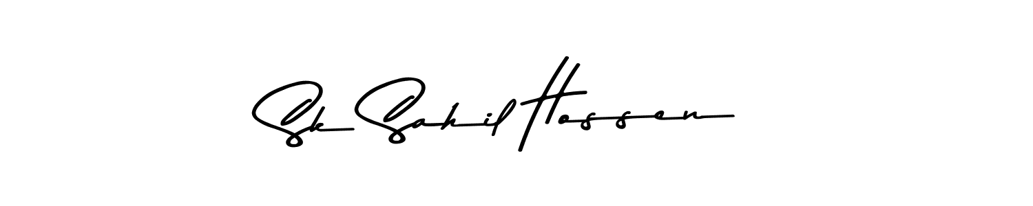 Design your own signature with our free online signature maker. With this signature software, you can create a handwritten (Asem Kandis PERSONAL USE) signature for name Sk Sahil Hossen. Sk Sahil Hossen signature style 9 images and pictures png